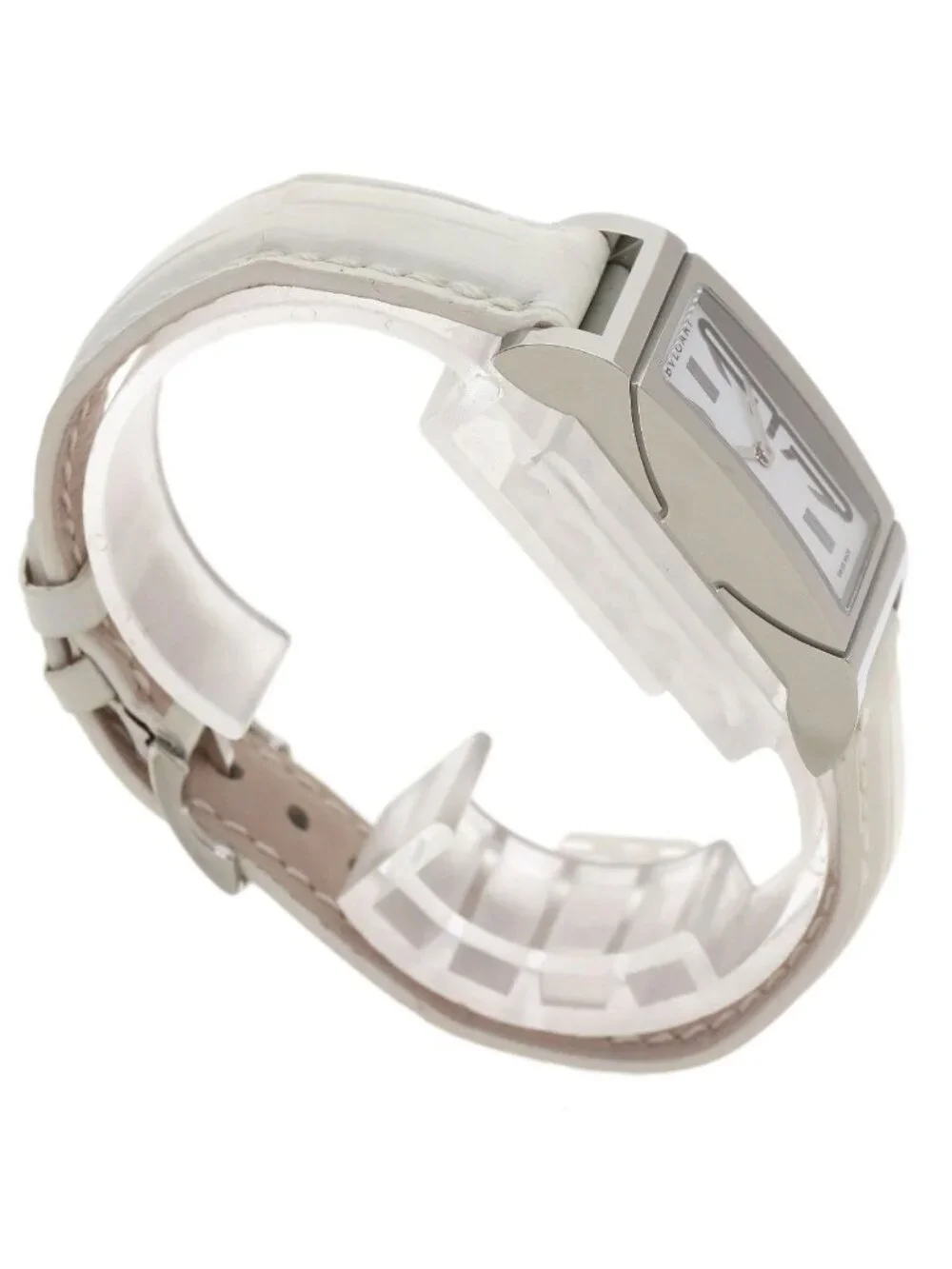 Bvlgari Rettangolo Watch SS Leather